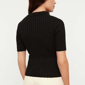 Polo Neck Knitted Sweater Trendyol - Women's Sweaters 35