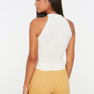 Halter Neck Ribbed Top Halter Neck Ribbed Top