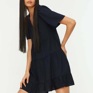 Wide Cut Dress Trendyol - Women's Mini Dresses 23