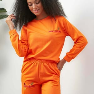 Crew Neck Embroidered Top & Shorts Set - Co-ord Sets 25