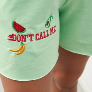 Crew Neck Embroidered Top & Shorts Set Crew Neck Embroidered Top & Shorts Set - Co-ord Sets 45