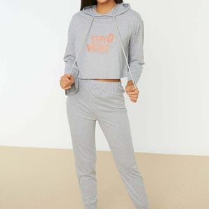 Crop Hoodie & Pyjama Set