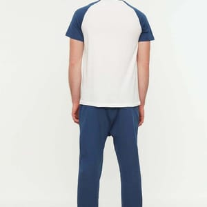 Blue Blue Essential Knitted Top And Pant Men's Pajamas Set Trendyol - Men's Pyjama Sets 29