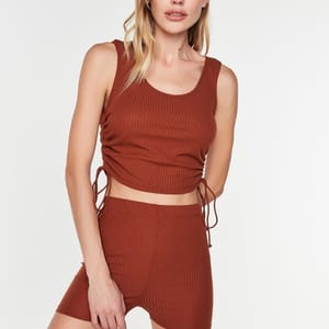 Ruched Crop Top & Shorts Set Ruched Crop Top & Shorts Set - Co-ord Sets 14