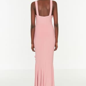 Volan Detailed Evening Dress Trendyol - Women's Party Dresses 3