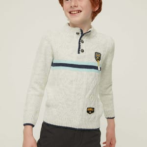 Kids Knitted Crew Neck Sweater