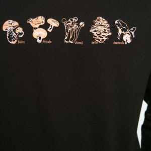 Black Front Print Printed Men's Sweatshirt - Sweatshirts 23