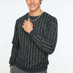 Regular Fit Crew Neck Sweatshirt Trendyol - Men's Sweatshirts 33