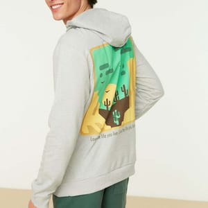 Grey Back Printed Regular Fit Men's Hoodie - Hoodies 22