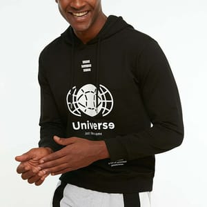 Graphic Black Men's Hoodie - Hoodies 30