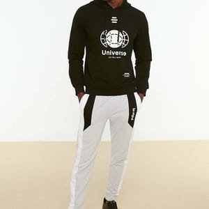 Graphic Black Men's Hoodie - Hoodies 33