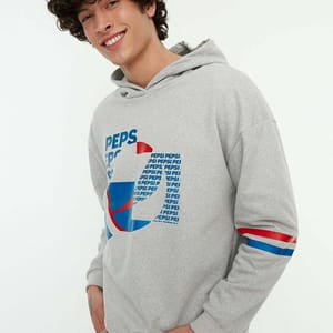 Pepsico Printed Sweatshirt Trendyol - Women's Hoodies 21