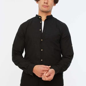 Basic Judge Collar Slim Fit Shirt