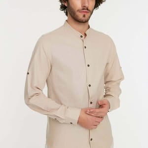 Basic Judge Collar Slim Fit Shirt