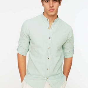Basic Judge Collar Slim Fit Shirt