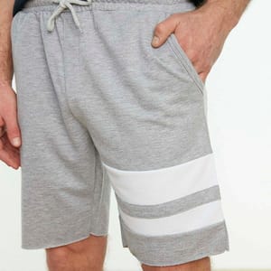 Men's Regular Fit Paneled Shorts - Sweat Shorts 28