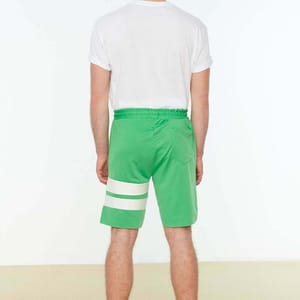 Men's Regular Fit Paneled Shorts - Sweat Shorts 48