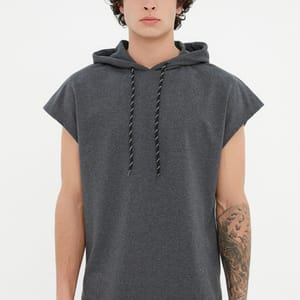 Essential Sleeveless Hoodie Essential Short Sleeve Hoodie Sweatshirt - Hoodies 28