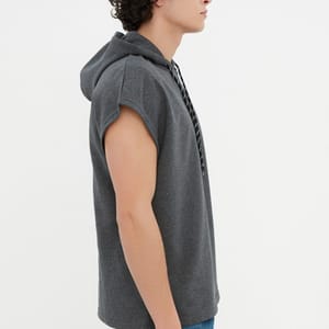 Essential Sleeveless Hoodie Essential Short Sleeve Hoodie Sweatshirt - Hoodies 30