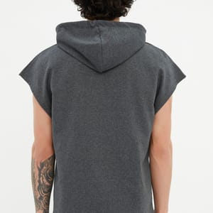 Essential Sleeveless Hoodie Essential Short Sleeve Hoodie Sweatshirt - Hoodies 34
