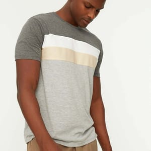 Trendyol - Men's Short Sleeve T-Shirt 44