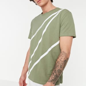 Green Not Good Enough Slogan Crew Neck Men's T-Shirt - Short Sleeve T-Shirt 23