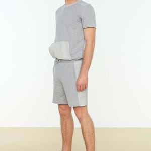 2-Piece Line Pocket Tracksuit Set Grey 2-Piece Line Pocket Tracksuit Set Grey - Tracksuit Sets 24