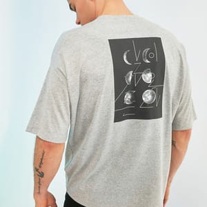 Back Print Essential Oversize Crew Neck Men's T-Shirt - Short Sleeve T-Shirt 30