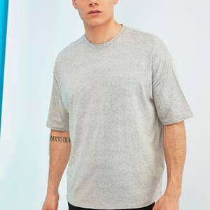 Back Print Essential Oversize Crew Neck Men's T-Shirt - Short Sleeve T-Shirt 31