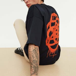 Printed Oversize Crew Neck Men's T-Shirt Printed Oversize Crew Neck Men's T-Shirt - Short Sleeve T-Shirt 28