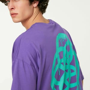 Printed Oversize Crew Neck Men's T-Shirt Printed Oversize Crew Neck Men's T-Shirt - Short Sleeve T-Shirt 48