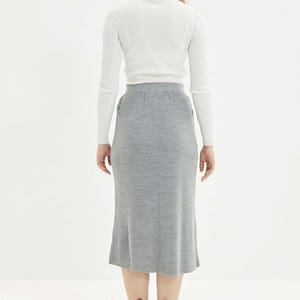 Button Detailed Knitwear Skirt Button Detailed Knitwear Skirt - Midi Skirts 38