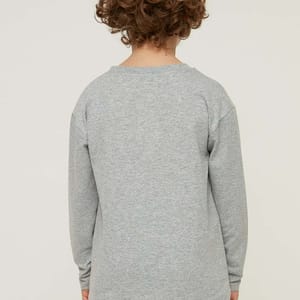 Gray Printed Boy Knitted Slim Sweatshirt Grey Printed Boy Knitted Slim Sweatshirt - Sweatshirts 74