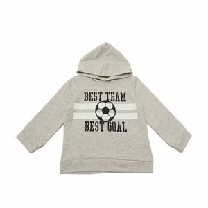 Grey Printed Hoodie Boy Knitted Slim Sweatshirt - Sweatshirts 65