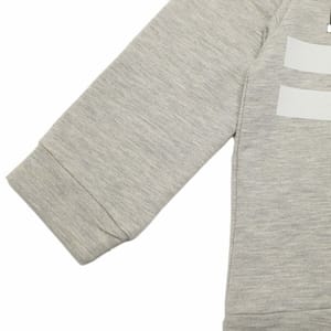 Grey Printed Hoodie Boy Knitted Slim Sweatshirt - Sweatshirts 68