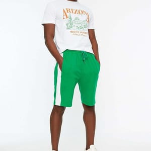 Side Stripe Drawstring Men's Shorts