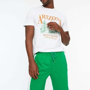 Side Stripe Drawstring Men's Shorts - Casual Shorts 57