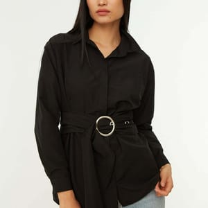 Belt Buckle Detailed Shirt