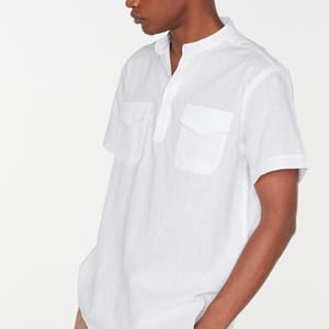 Grandad Collar Regular Fit Shirt