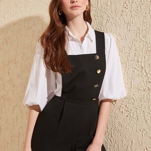 Button Detailed Jumpsuit - Jumpsuits 26