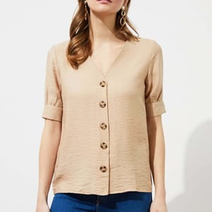 3_org_zoom Button Down Top - Short Sleeve Tops 34