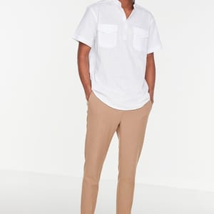 6_org_zoom Grandad Collar Regular Fit Shirt - Short Sleeves Shirts 23