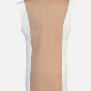 Colorblock Double Breasted Vest Coat - Blazers & Coats 39
