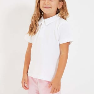 White Kids Essential Girls' Polo White Kids Essential Girls’ Polo T-Shirt - Polo Shirts
