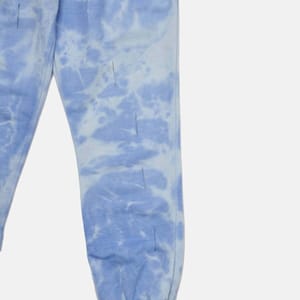Blue Cropped High Waist Women's Trouser - Leggings & Bottoms 46