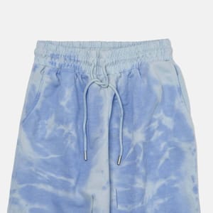 Blue Cropped High Waist Women's Trouser - Leggings & Bottoms 48