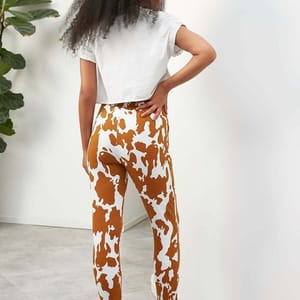 High Waist Printed Sweatpant Trendyol - Women's Sweatpants 29