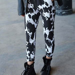 High Waist Printed Sweatpant Trendyol - Women's Sweatpants 38