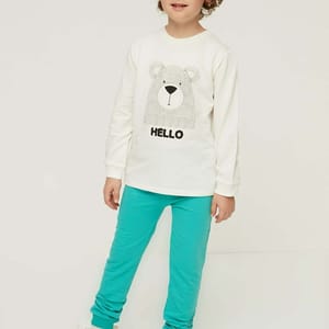 Green Kids Cuffed Boys' Sweatpants - Trousers & Sweatpants 72