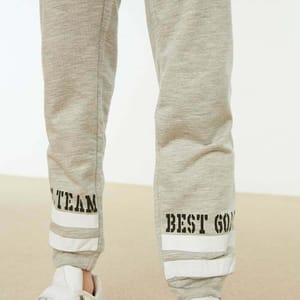 Kids Slogan Cuffed Sweatpants - Trousers & Sweatpants 93